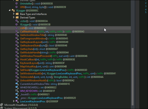 Il modulo Keylogger