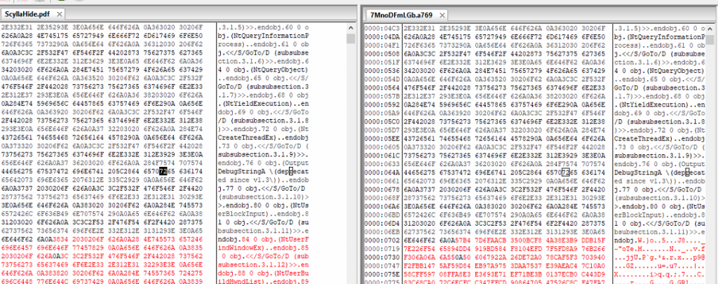 i 1800 byte saltati dall'header del file