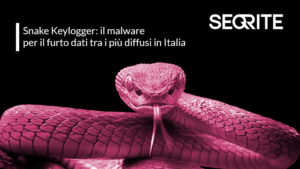 Snake Keylogger: il malware per il furto dati tra i più diffusi in Italia