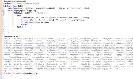 Lo script deoffuscato