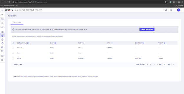 Accedi alla Console di Endpoint Protection